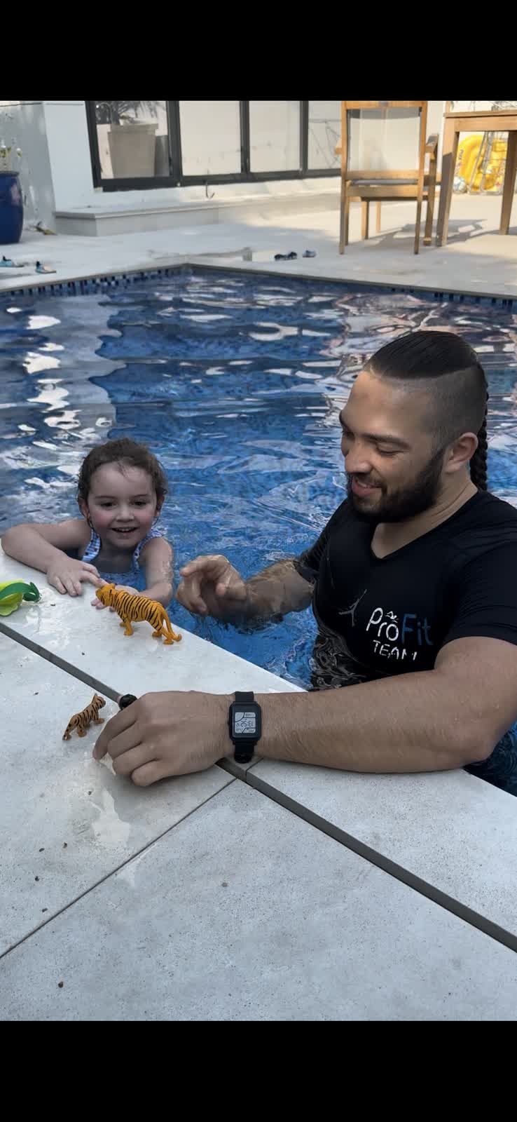 Toddler swimming lesson