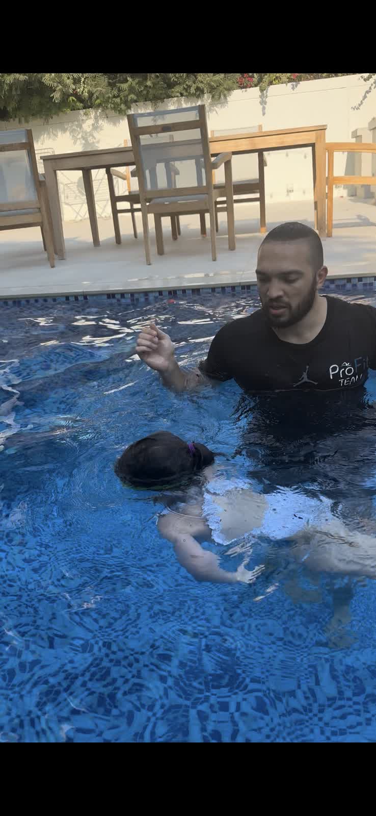 ProFit Swimming private lesson at Dubai villa outdoor pool